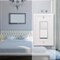 Amerelle Amerelle Chelsea White 1 gang Stamped Steel Decorator Wall Plate 1 pk 149RW - alternate 2